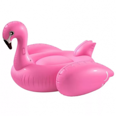 Inflatable mattress, swim ring Flamingo, 195x200x120cm
