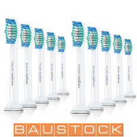 10x Original Philips Sonicare Replacement Toothbrush Brush Heads compatible with Philips Sonicare electric toothbrushes, 10 pc., price for 1 pc. (set price 46 EUR)